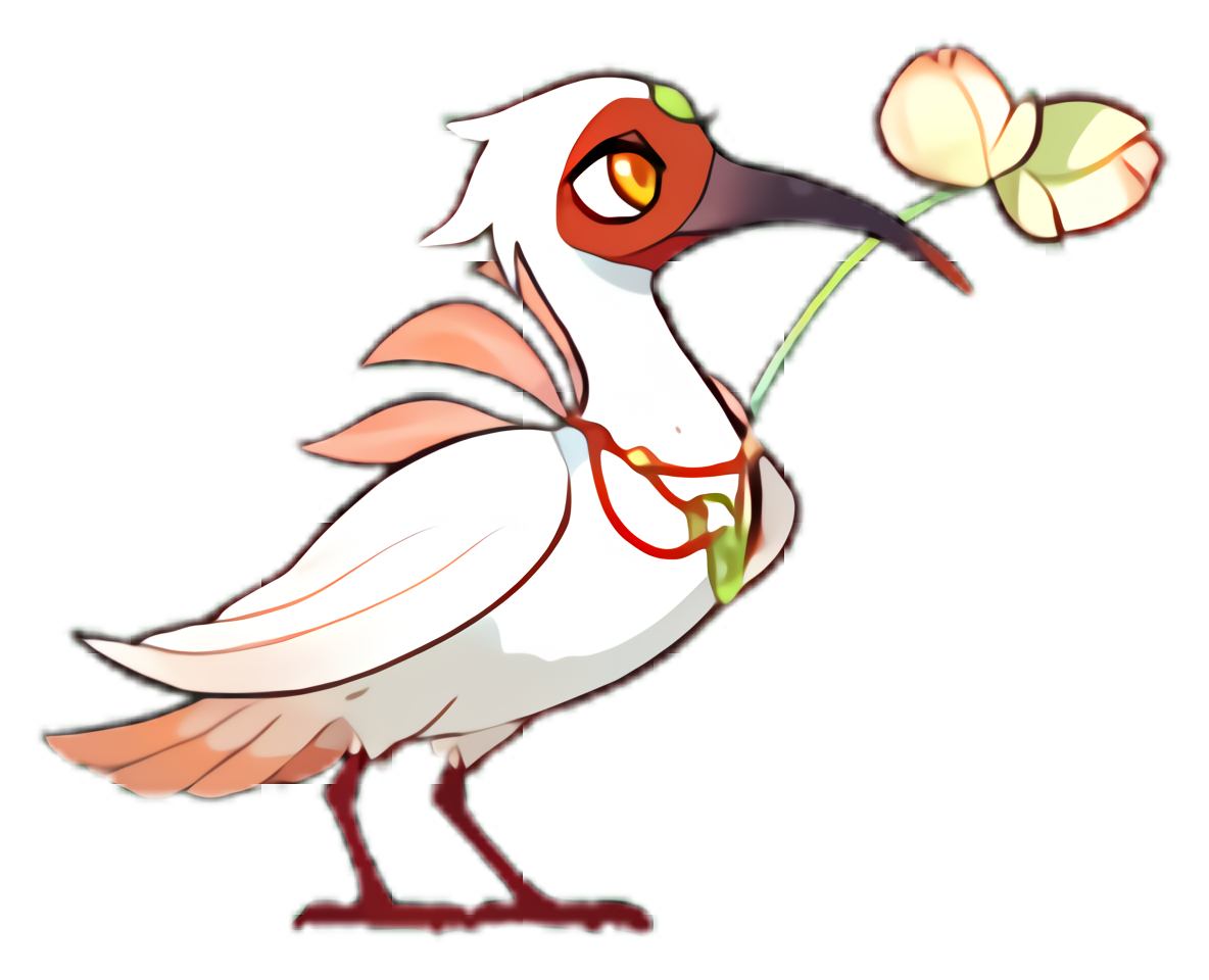 Basic form of Pearlcrest Ibis